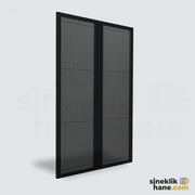 18 mm | İnce Profil Duble Plise Sineklik Sistemi
