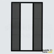 18 mm | İnce Profil Duble Plise Sineklik Sistemi