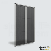 18 mm | İnce Profil Duble Plise Sineklik Sistemi