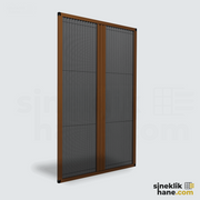 18 mm | İnce Profil Duble Plise Sineklik Sistemi