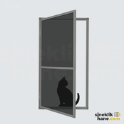İçe Açılır Kapı İçin Kedi Sinekliği (Kapı)