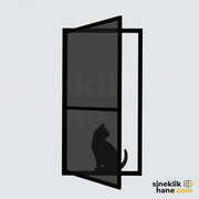 İçe Açılır Kapı İçin Kedi Sinekliği (Kapı)