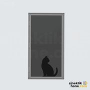 İçe Açılır Pencere İçin Kedi Sinekliği