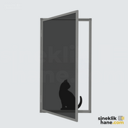 İçe Açılır Pencere İçin Kedi Sinekliği