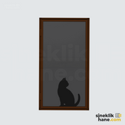 İçe Açılır Pencere İçin Kedi Sinekliği