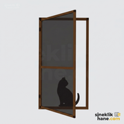 İçe Açılır Kapı İçin Kedi Sinekliği (Kapı)
