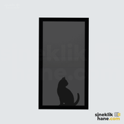 İçe Açılır Pencere İçin Kedi Sinekliği