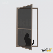 İçe Açılır Kapı İçin Kedi Sinekliği (Kapı)