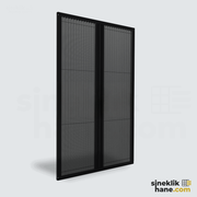 18 mm | İnce Profil Duble Plise Sineklik Sistemi