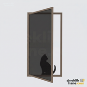 İçe Açılır Pencere İçin Kedi Sinekliği